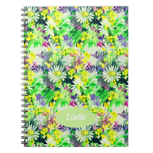 Carnet Fleurs sauvages lumineuses d'été (Devant)
