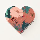 Carnet Fleurs Sauvages Monogrammes Fleuris Cadeau de Mari (Dos)