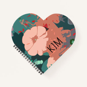 Carnet Fleurs Sauvages Monogrammes Fleuris Cadeau de Mari