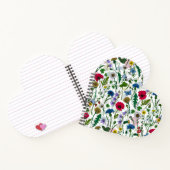 Carnet Fleurs sauvages sur blanc cassé (Intérieur)