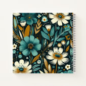 Carnet Fleurs sauvages turquoises et oiseaux - Vibes d'ar (Dos)