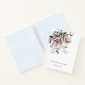 Carnet Fleurs simples blanches en 3D (Intérieur)