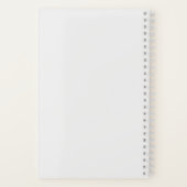 Carnet Fleurs simples blanches en 3D (Verso)