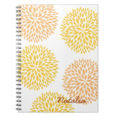 Carnet Fleurs simples de pêche jaunes (Devant)