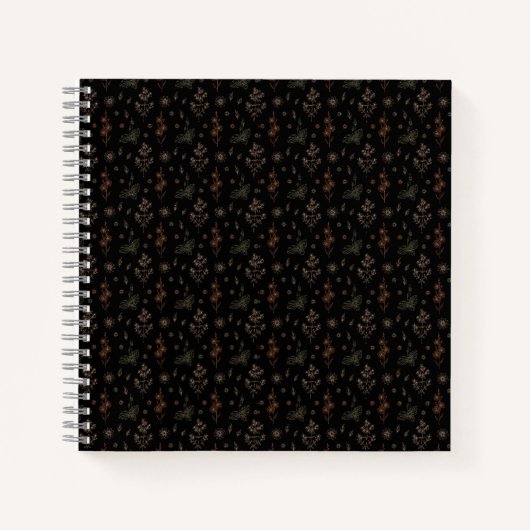 Carnet Fleurs Sombres (Devant)
