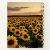 Carnet Fleurs | Terrain de tournesol (Dos)