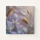 Carnet Fleurs translucides éthérées et gerbes de blé (Dos)
