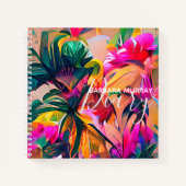 Carnet Fleurs tropicales (Devant)