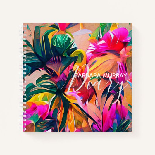Carnet Fleurs tropicales (Devant)
