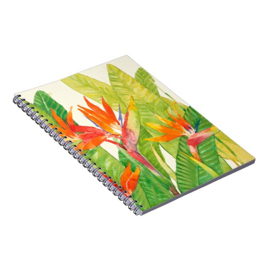 Carnet Fleurs tropicales | Oiseau du paradis (Côté Droit)