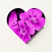 Carnet Fleurs tropicales rose vif (Dos)