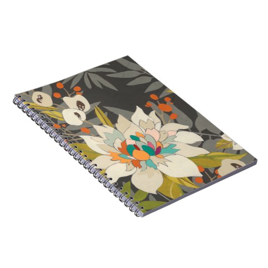 Carnet Fleurs Tropiques Twilight (Côté Droit)