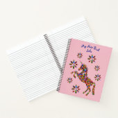 Carnet Fleurs Unicorne rose (Intérieur)