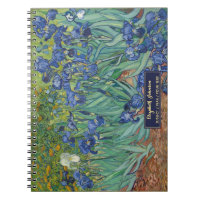 Fleurs Vincent Van Gogh Art Vintage Monogramme Dor