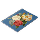 Carnet Fleurs vintages, Camellias et Narcisse, Redoute (Côté gauche)