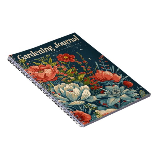 Carnet Fleurs vintages de jardinage (Côté Droit)