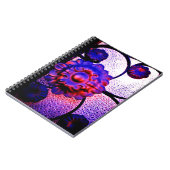 Carnet Fleurs violettes (Côté gauche)