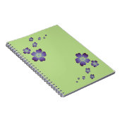 Carnet Fleurs violettes (Côté Droit)