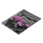 Carnet Fleurs violettes (Côté gauche)