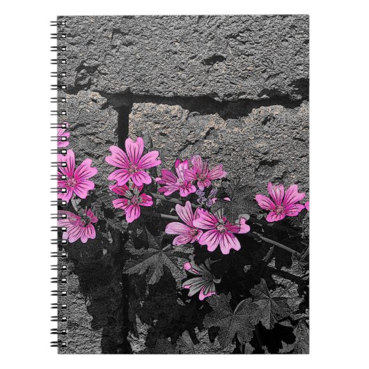 Carnet Fleurs violettes (Devant)