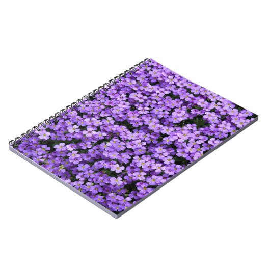 Carnet Fleurs violettes (Côté gauche)