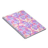 Carnet Fleurs violettes : Aquarelle Élégance Florale. (Côté Droit)