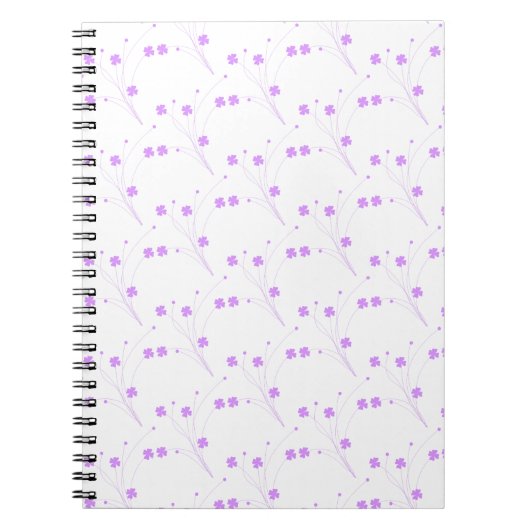 Carnet Fleurs violettes Lilac, Petite Impression Florale (Devant)