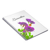 Carnet Fleurs violettes Lisianthus (Côté Droit)