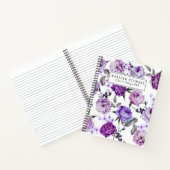 Carnet Fleurs violettes violettes Lilac Violet Élégantes (Intérieur)