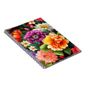 Carnet Fleurs vives et colorées (Côté Droit)
