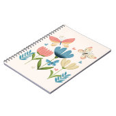 Carnet Fleurs Whimsical et papillons (Côté gauche)