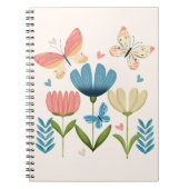 Carnet Fleurs Whimsical et papillons (Devant)