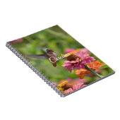 Carnet Fleurs Zinnia de colibri (Côté Droit)