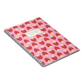 Carnet Flip fraise (rose) (Côté Droit)