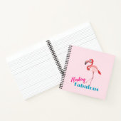 Carnet Flocking Fabulous Typography avec Flamant rose ros (Intérieur)