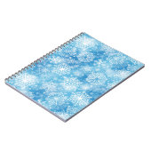Carnet Flocon de neige bleu (Côté gauche)