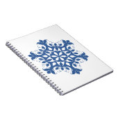 Carnet Flocon de Neige Bleu (Côté Droit)