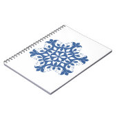Carnet Flocon de Neige Bleu (Côté gauche)