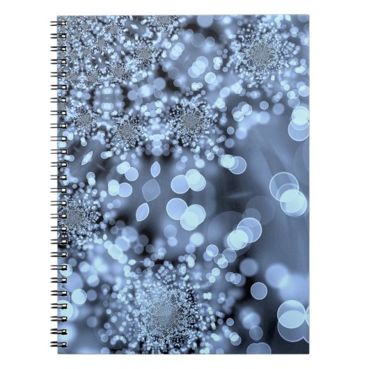 Carnet Flocon de neige Silvery Blue (Devant)