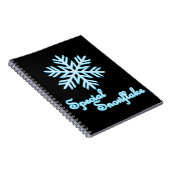 Carnet Flocon de neige spécial Noël amusant (Côté Droit)