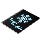Carnet Flocon de neige spécial Noël amusant (Côté gauche)
