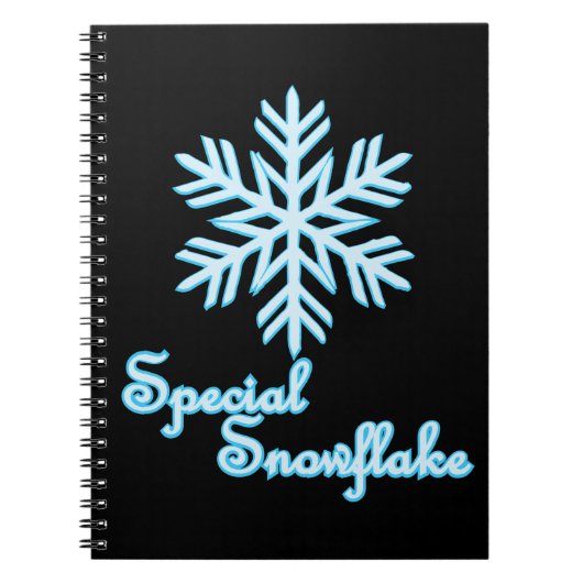 Carnet Flocon de neige spécial Noël amusant (Devant)