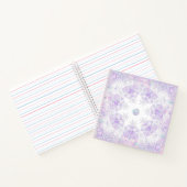 Carnet flocon de neige violet clair et coeur étincelant (Intérieur)