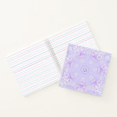 Carnet flocon de neige violet clair et coeur étincelant (Intérieur)