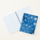 Carnet Flocons de neige bleus Classique Hiver Blanc (Intérieur)