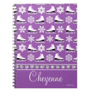 Carnet Flocons de neige et figure personnalisés motif de