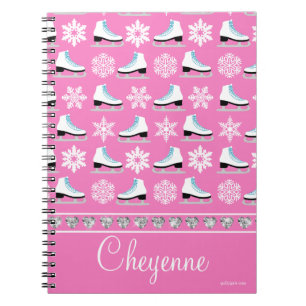 Carnet Flocons de neige et figure personnalisés motif de