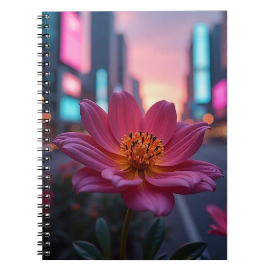 Carnet Floraison Moderne du Lever du Soleil (Devant)
