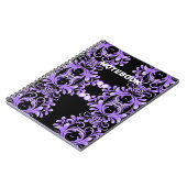 Carnet Floraison Océanique : Harmonie de la Vague Violett (Côté gauche)
