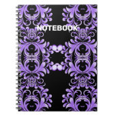 Carnet Floraison Océanique : Harmonie de la Vague Violett (Devant)